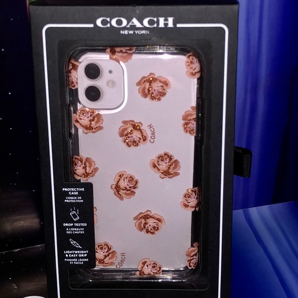 NIB NWT Authentic COACH Protective Case for iPhone 11 Floral Poppy Flower